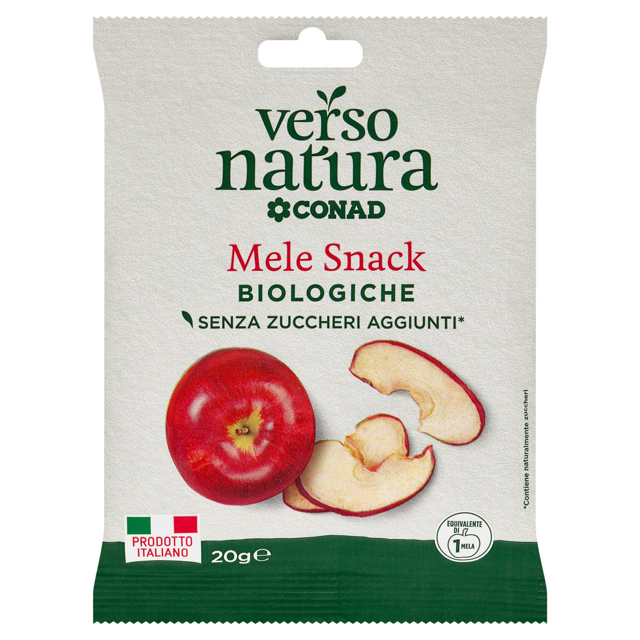 CONAD VERSO NATURA Mele Snack Biologiche 20 g