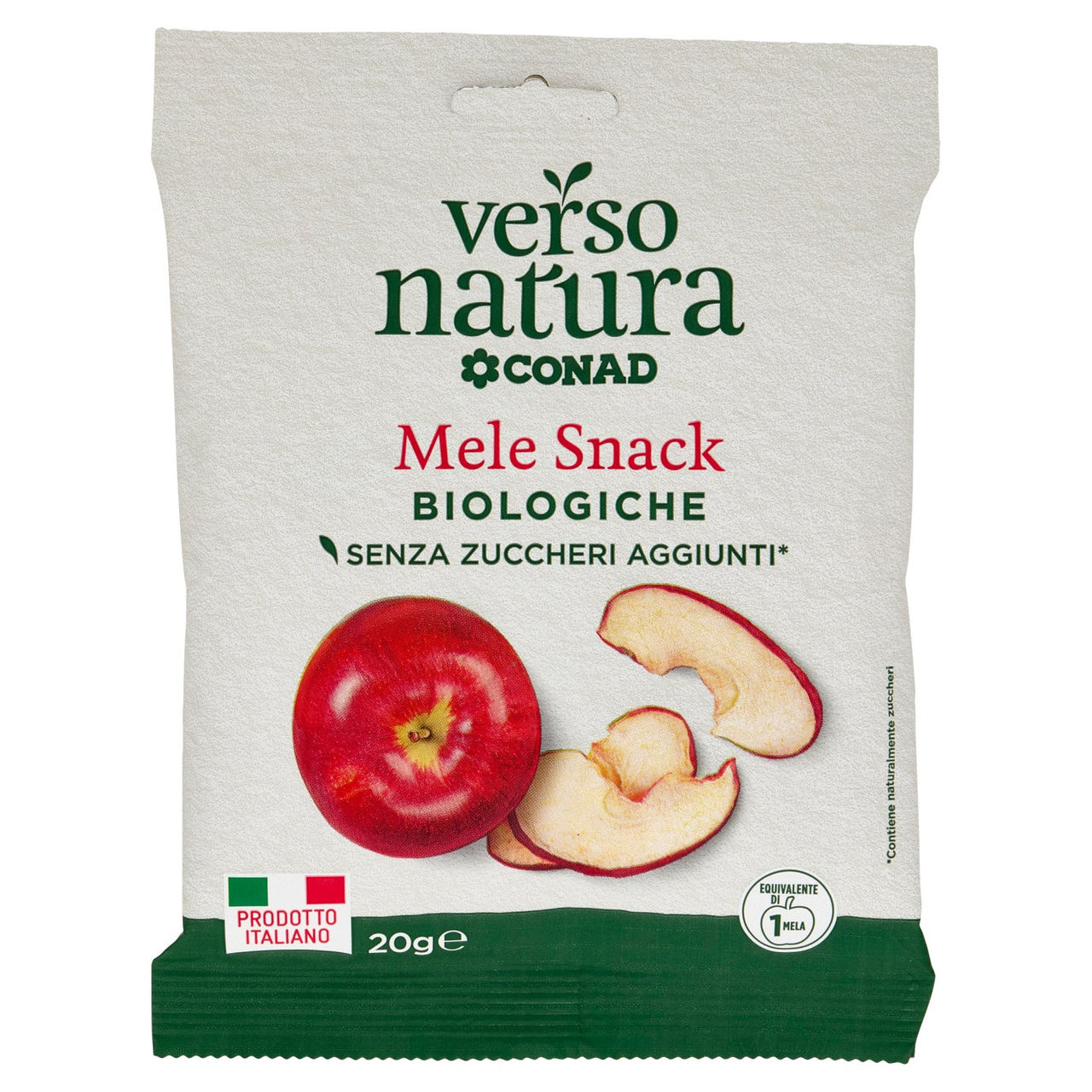 CONAD VERSO NATURA Mele Snack Biologiche 20 g