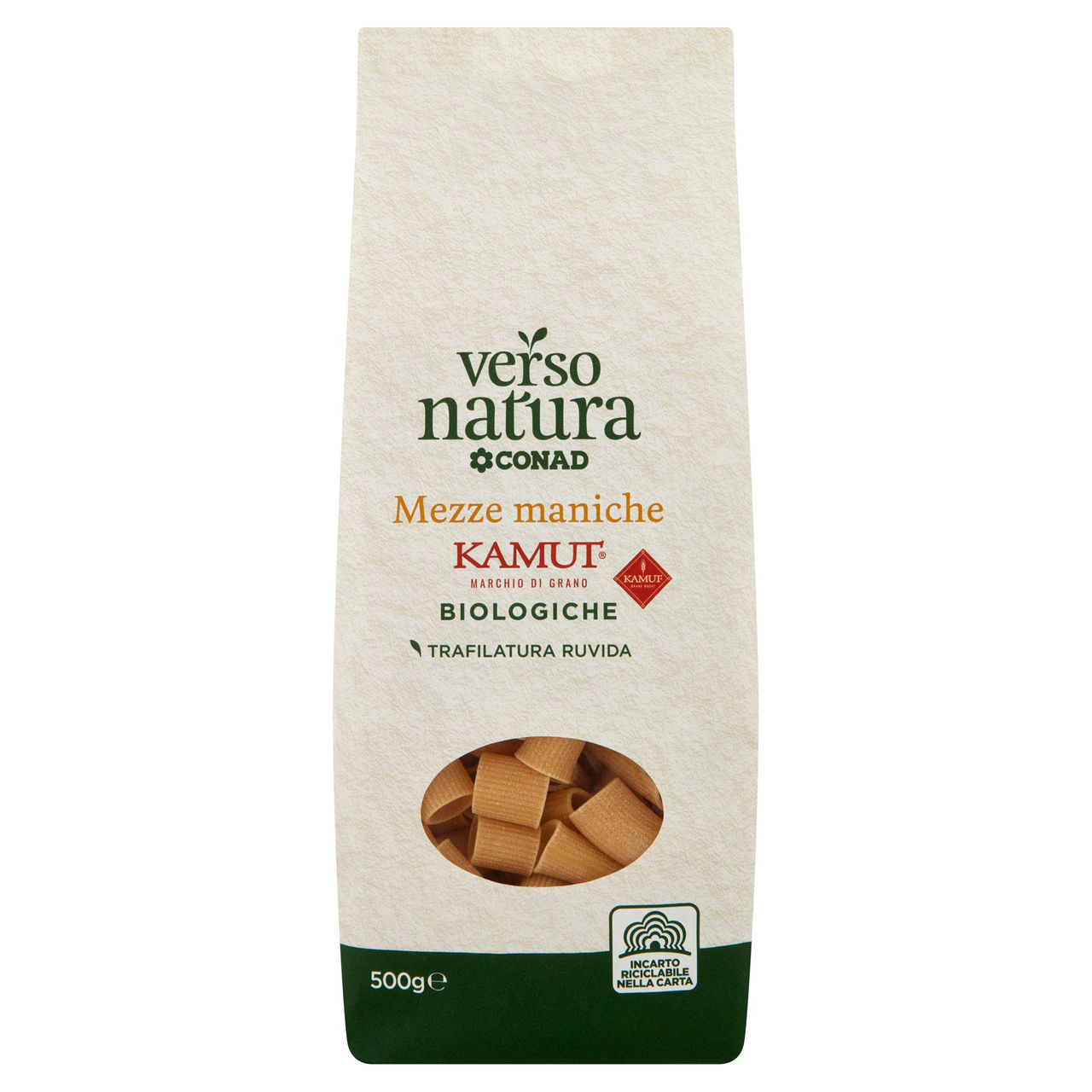 CONAD VERSO NATURA Mezze maniche Kamut Biologiche 500 g