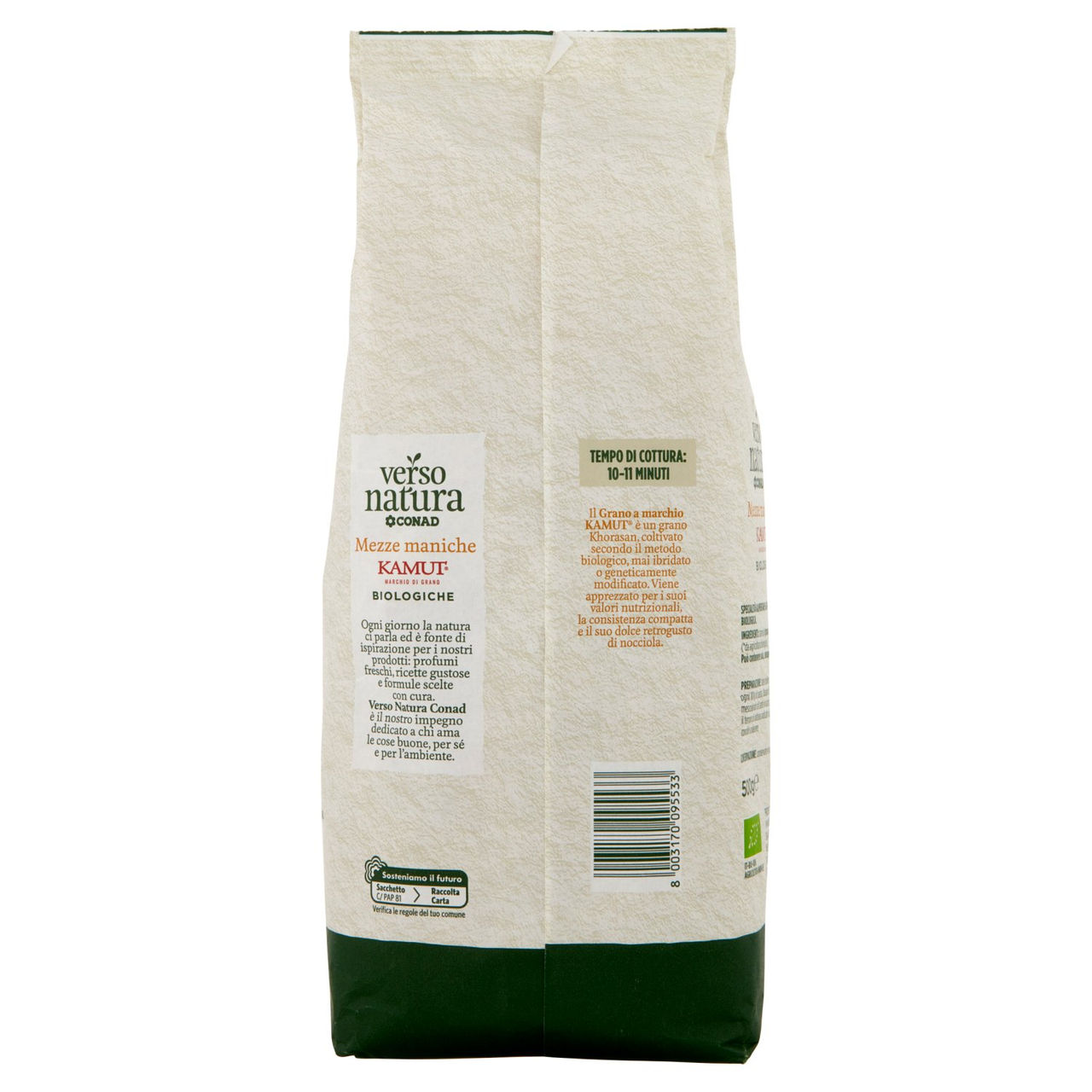 CONAD VERSO NATURA Mezze maniche Kamut Biologiche 500 g