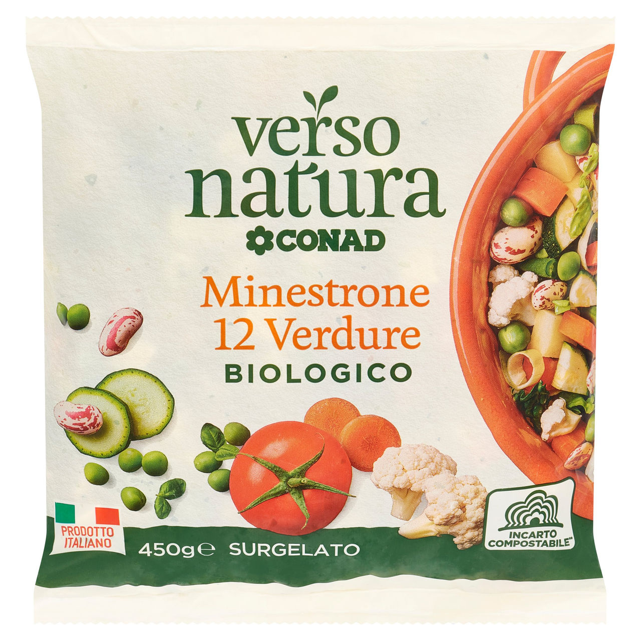 Bio Minestrone Surgelato con 12 Verdure 450g Conad