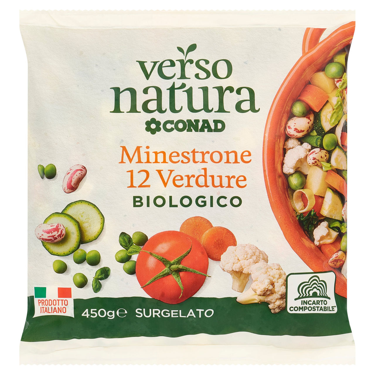 Bio Minestrone Surgelato con 12 Verdure 450g Conad