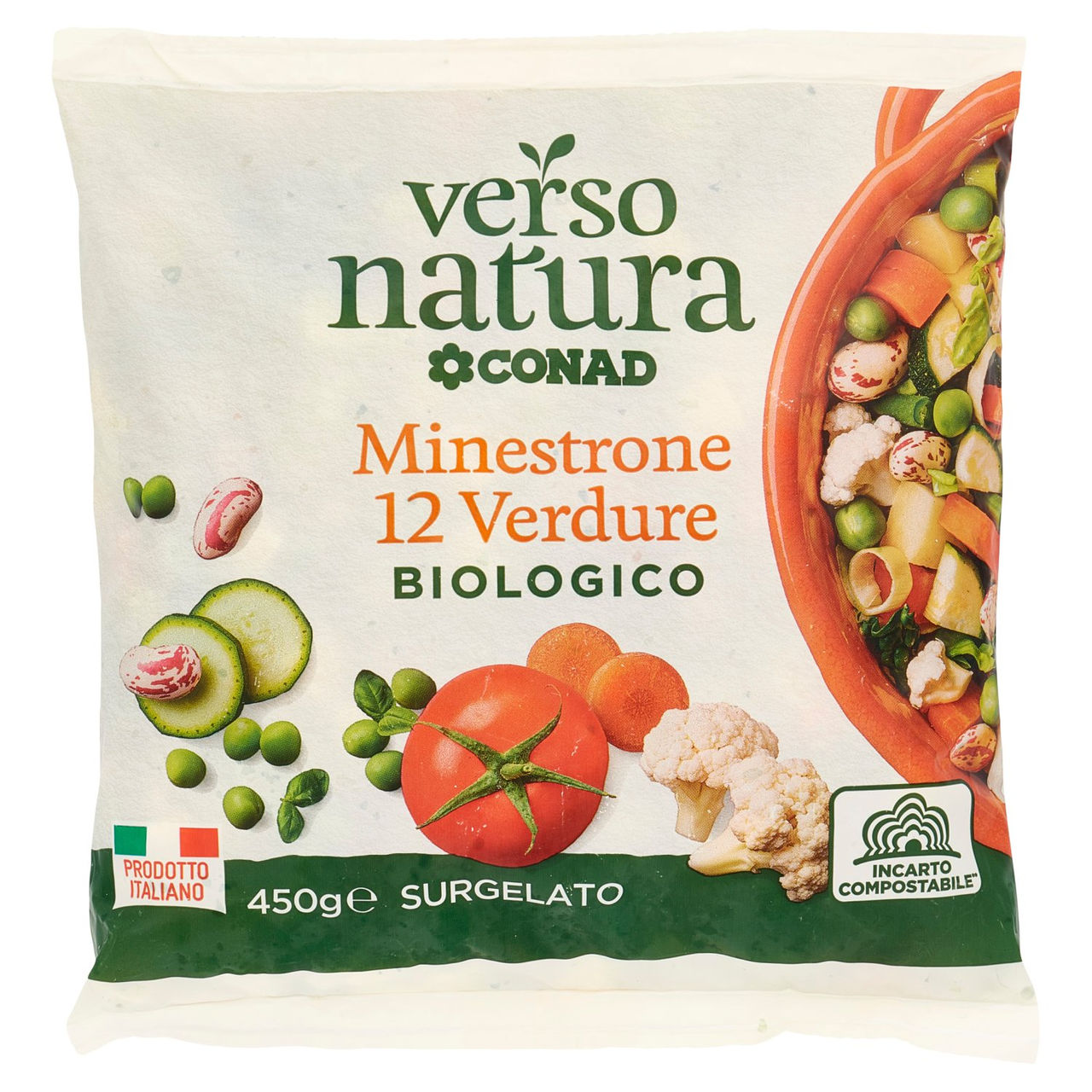 Bio Minestrone Surgelato con 12 Verdure 450g Conad