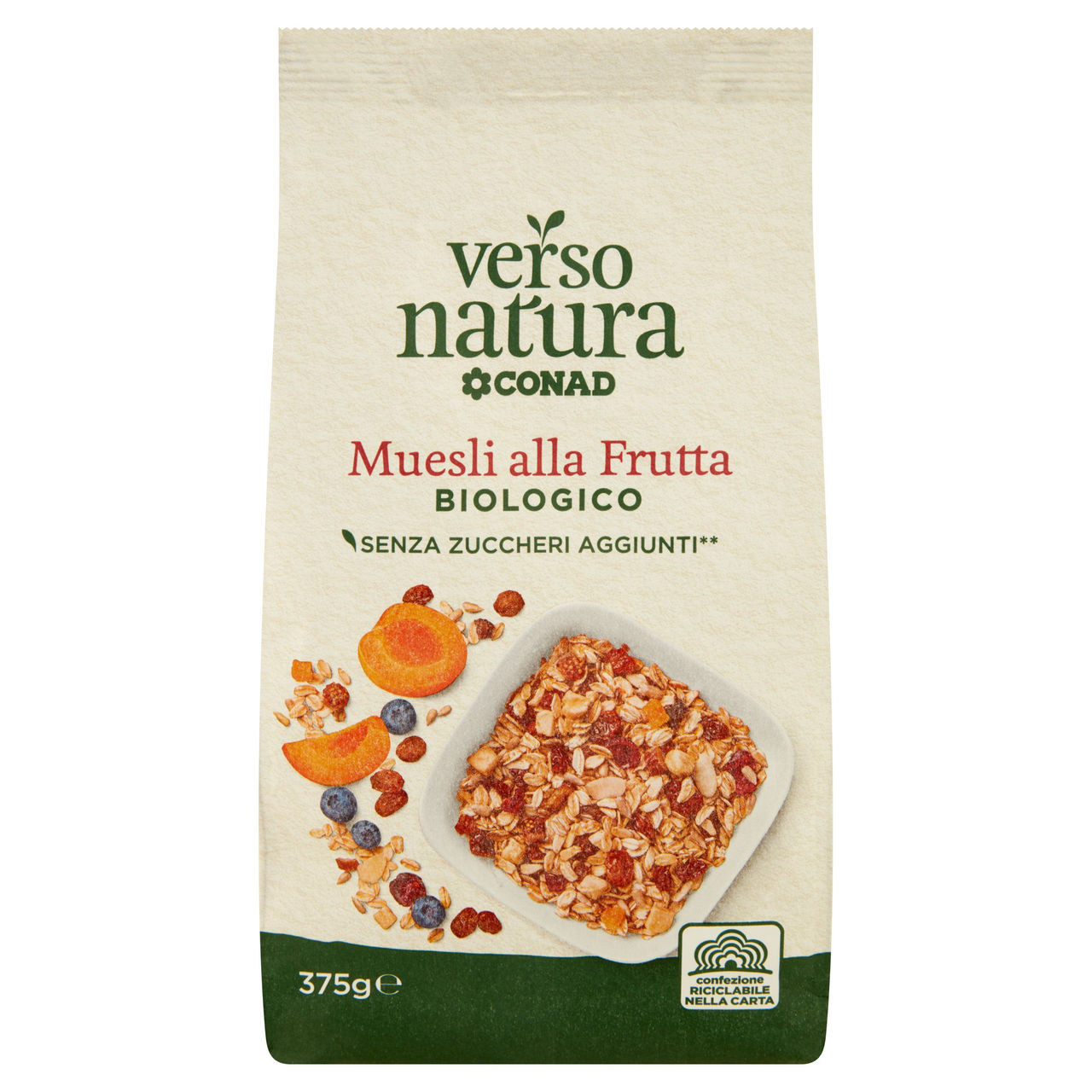 CONAD VERSO NATURA Muesli alla Frutta Biologico 375 g