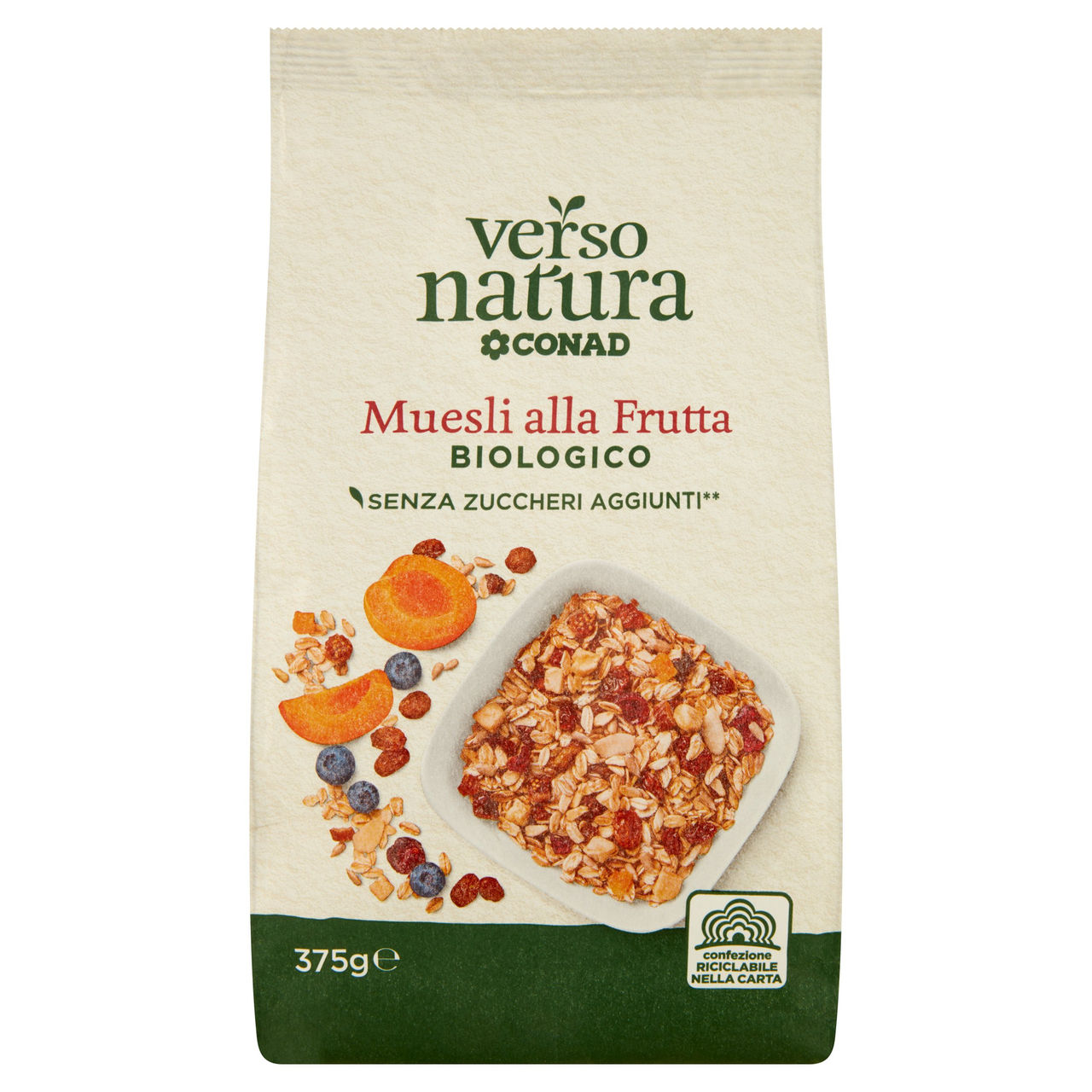 CONAD VERSO NATURA Muesli alla Frutta Biologico 375 g