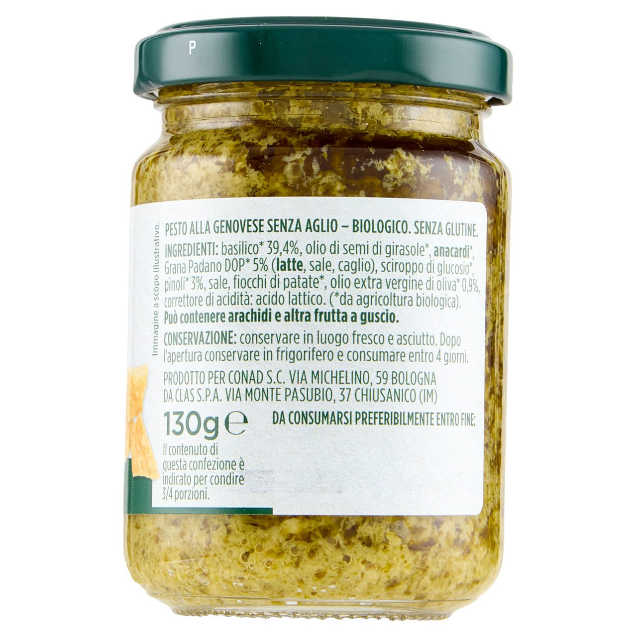 Pesto Senza Aglio Bio Conad in vendita online