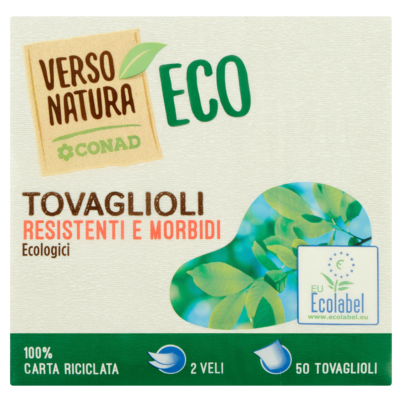 50 Tovaglioli Ecologici 2 Veli Conad online