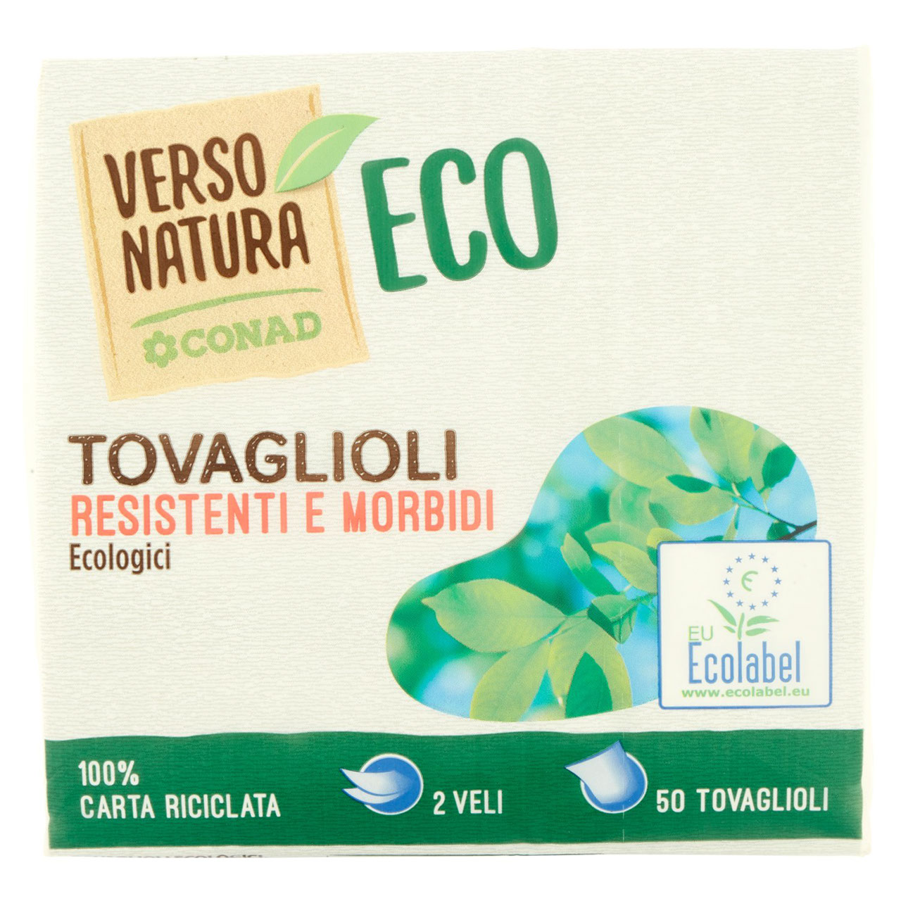 50 Tovaglioli Ecologici 2 Veli Conad online