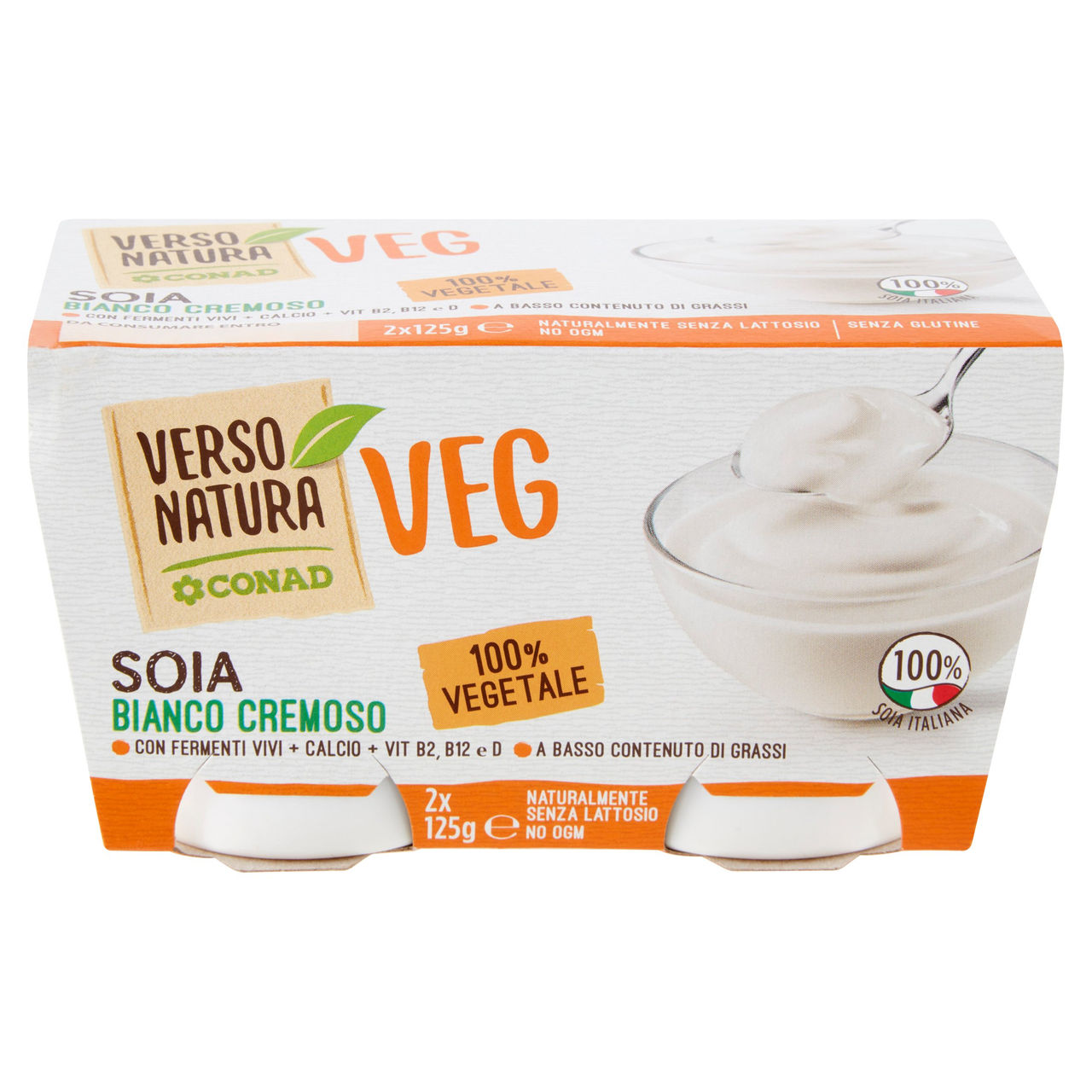 Veg Soia Bianco Cremoso 2x125g Conad online