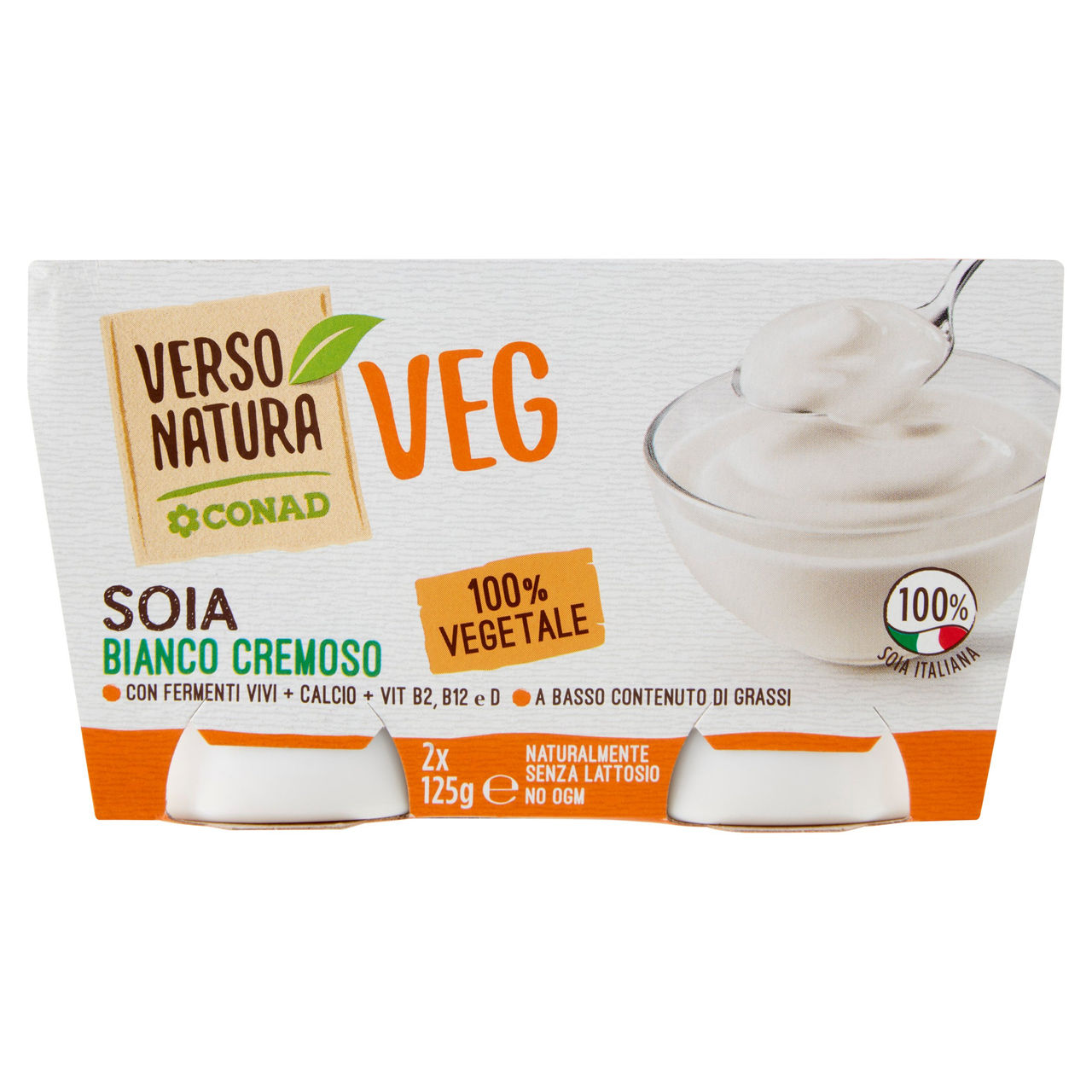 Veg Soia Bianco Cremoso 2x125g Conad online