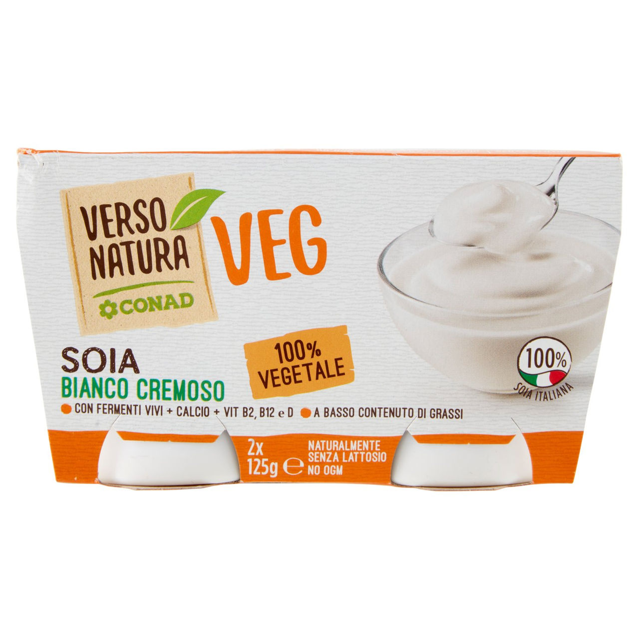 Veg Soia Bianco Cremoso 2x125g Conad online