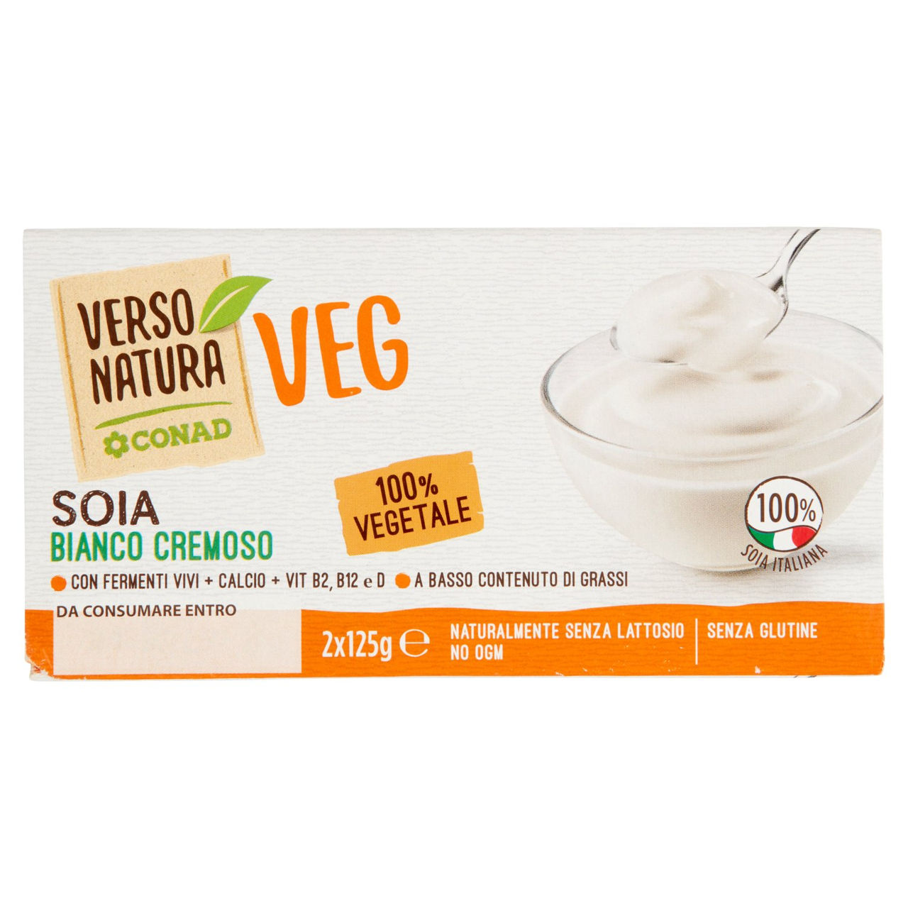 Veg Soia Bianco Cremoso 2x125g Conad online