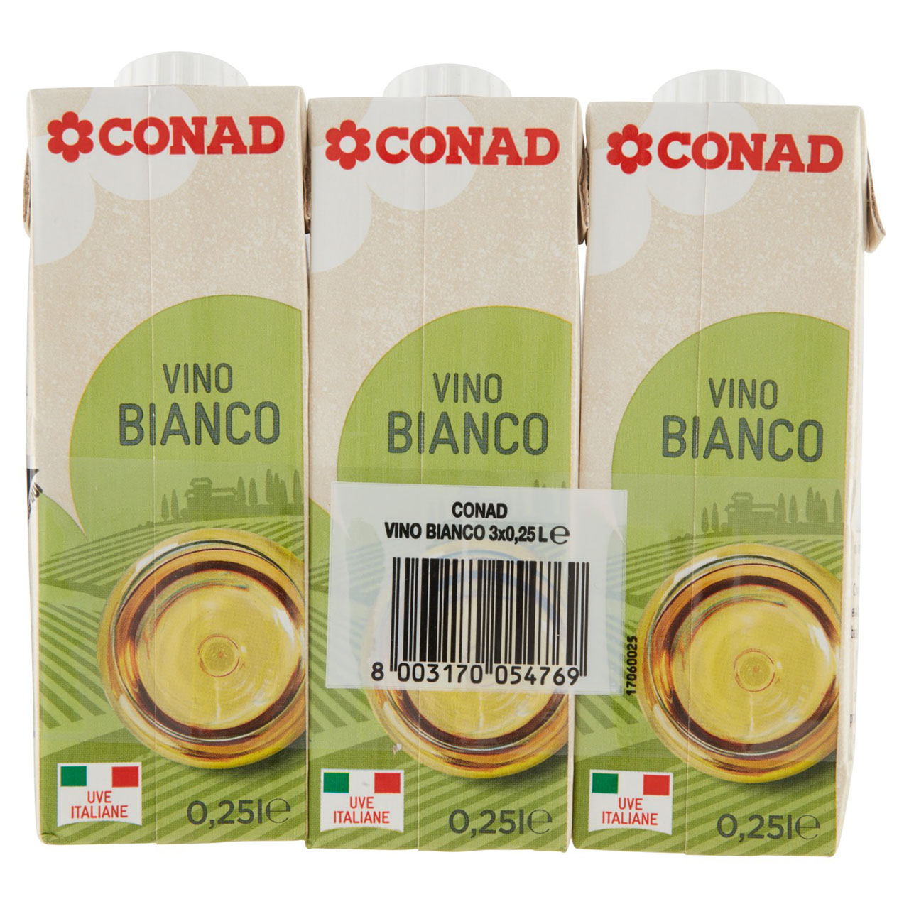 Vino Bianco 3 x 0,25 l Conad in vendita online