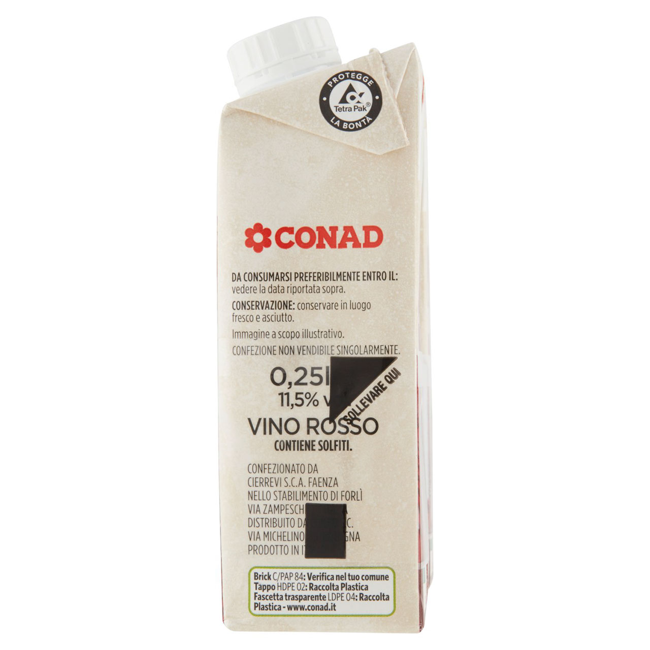 Vino Rosso 3 x 0,25 l Conad in vendita online