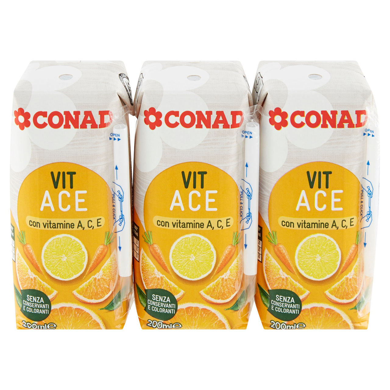 Vit ACE 3 x 200 ml Conad in vendita online