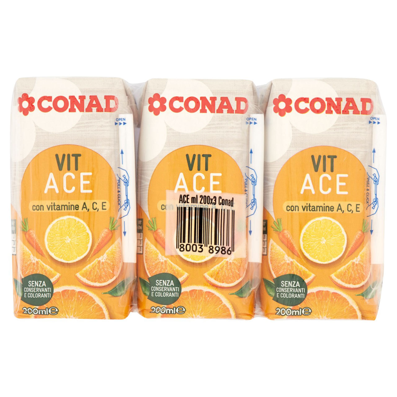 Vit ACE 3 x 200 ml Conad in vendita online