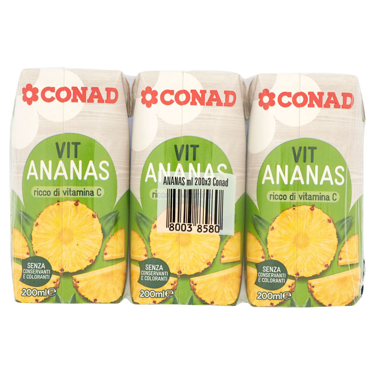 CONAD Vit Ananas 3 x 200 ml