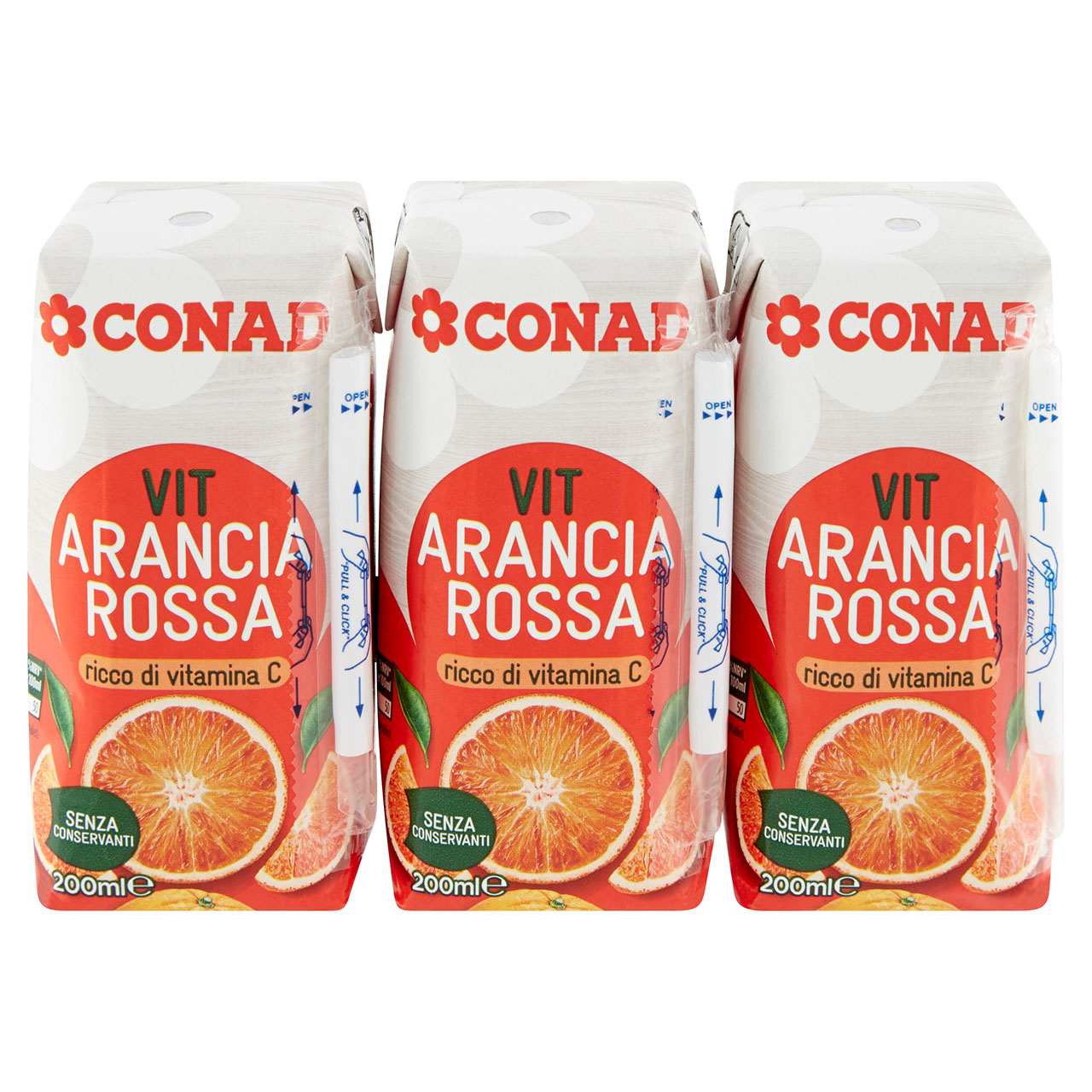 Vit Arancia Rossa 3 x 200 ml Conad online