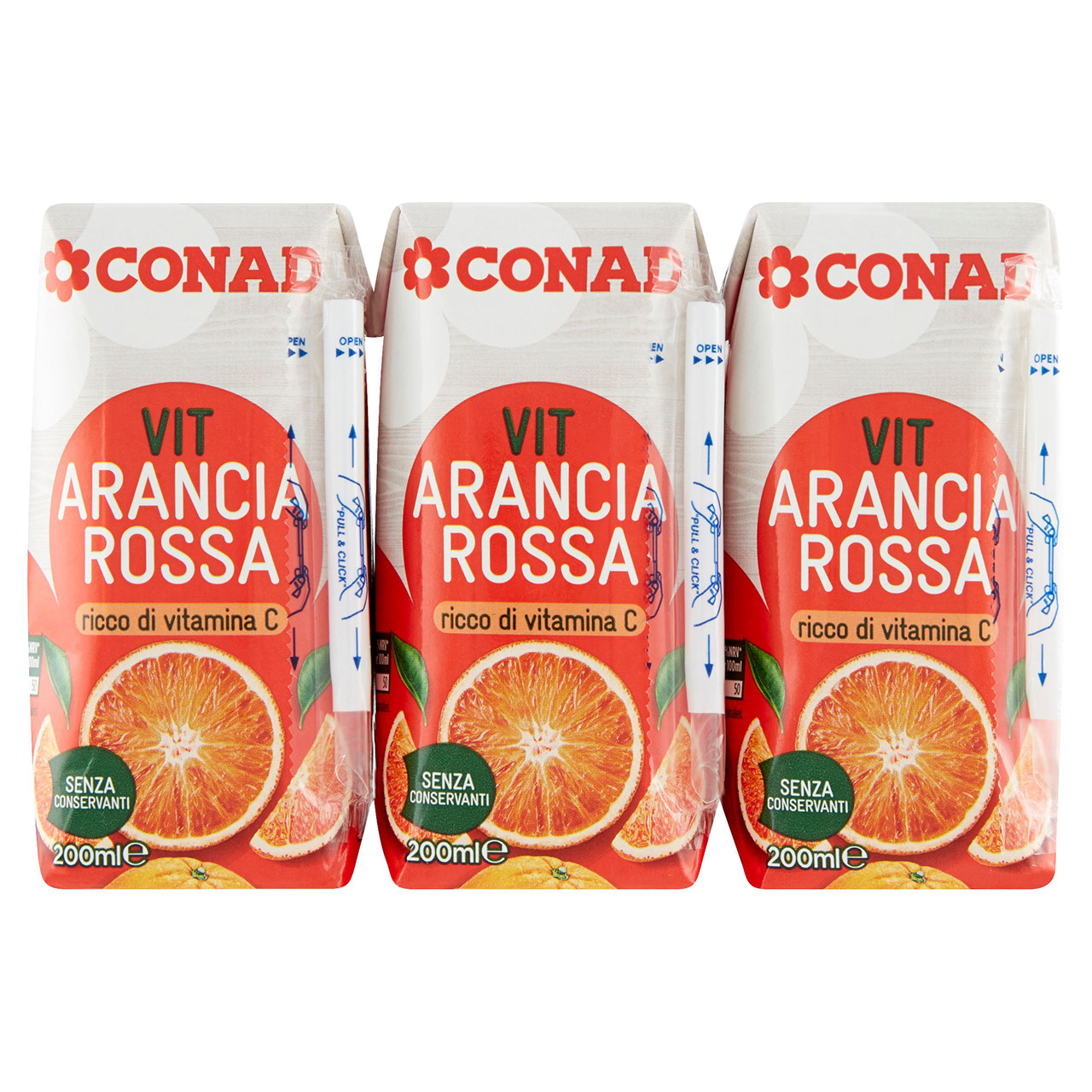 Vit Arancia Rossa 3 x 200 ml Conad online