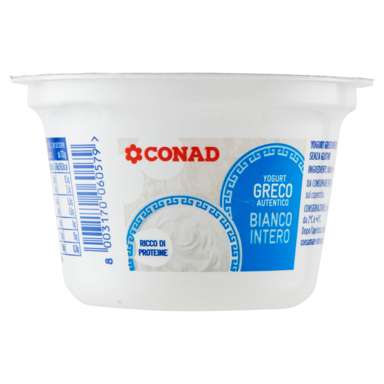 Yogurt Greco Autentico Bianco Intero 170 g Conad