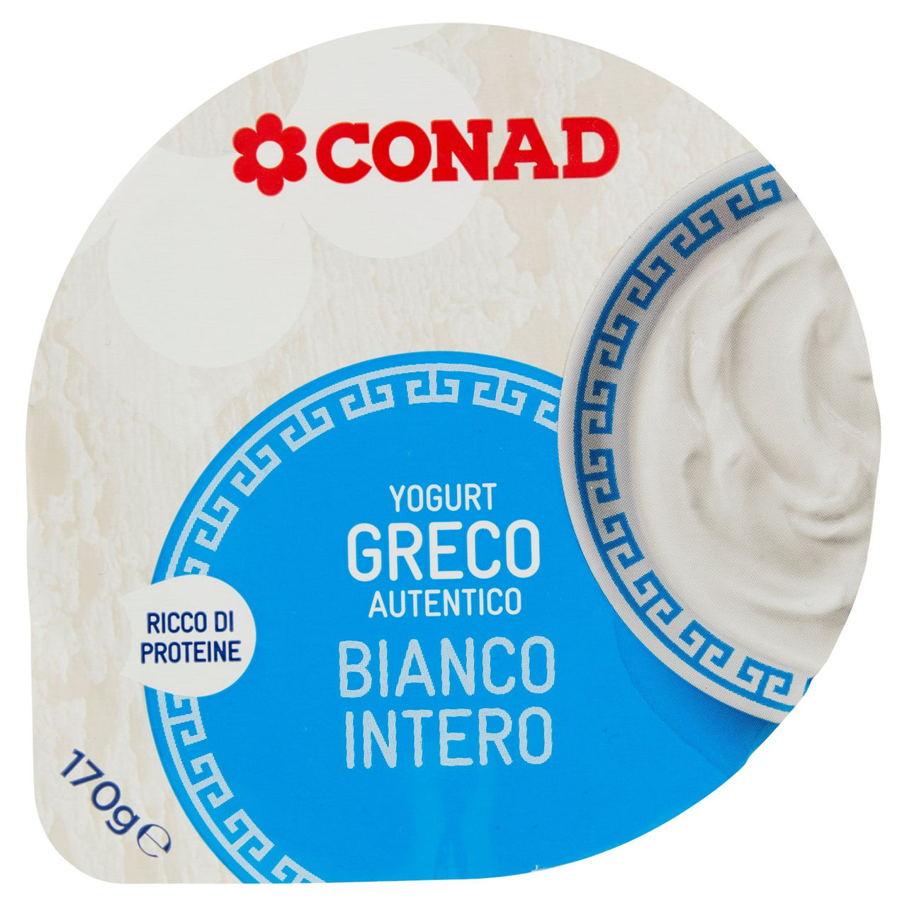 Yogurt Greco Autentico Bianco Intero 170 g Conad