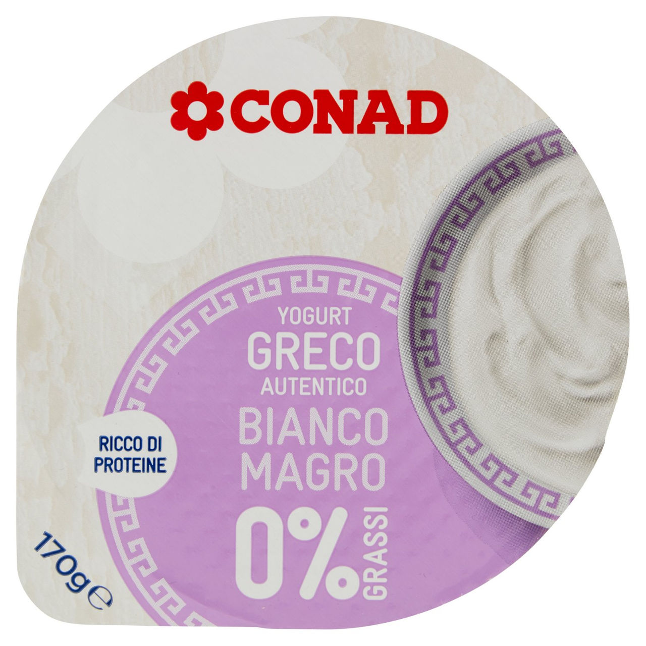 Yogurt Greco Bianco Magro 0% Grassi 170 g Conad