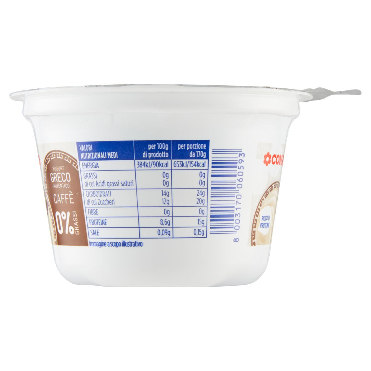 Yogurt Greco Autentico Caffè 0% Grassi 170 g