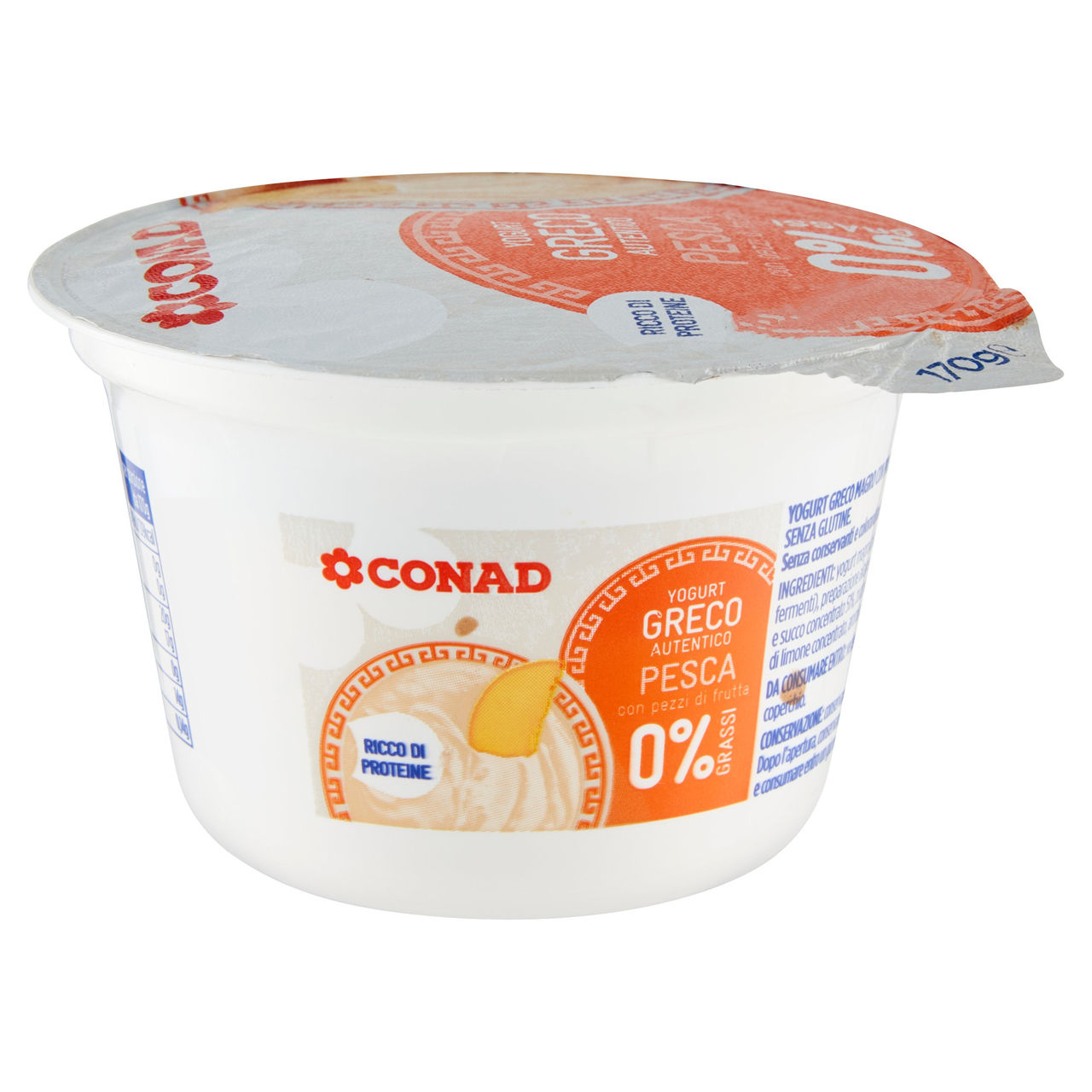 Yogurt Greco Autentico Pesca 0% Grassi 170 g