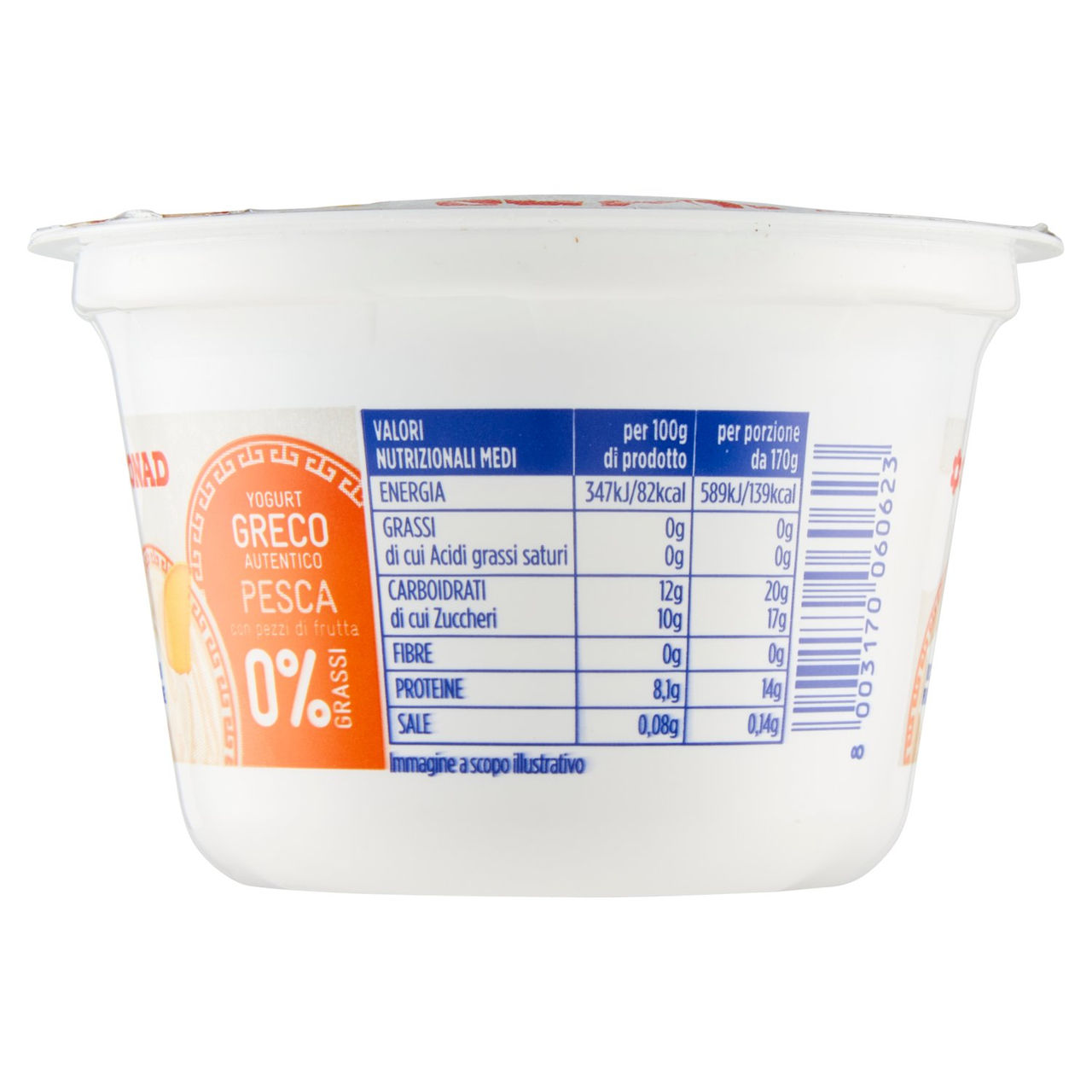 Yogurt Greco Autentico Pesca 0% Grassi 170 g