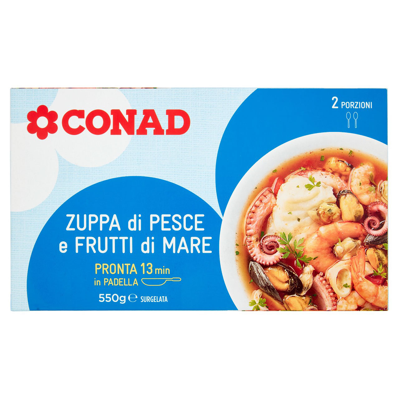 Zuppa di Pesce e Frutti di Mare Surgelata Conad