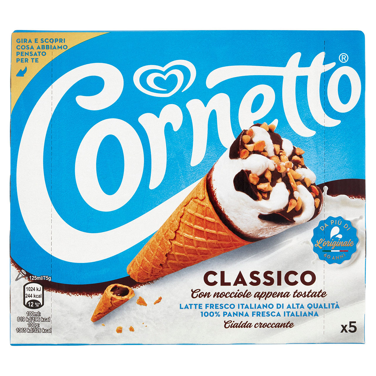 Cornetto Classico 5 x 75 g