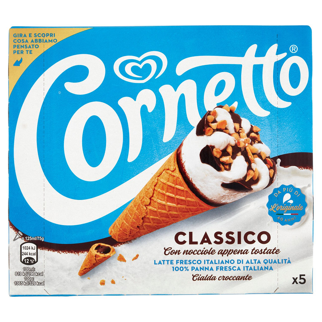 Cornetto Classico 5 x 75 g