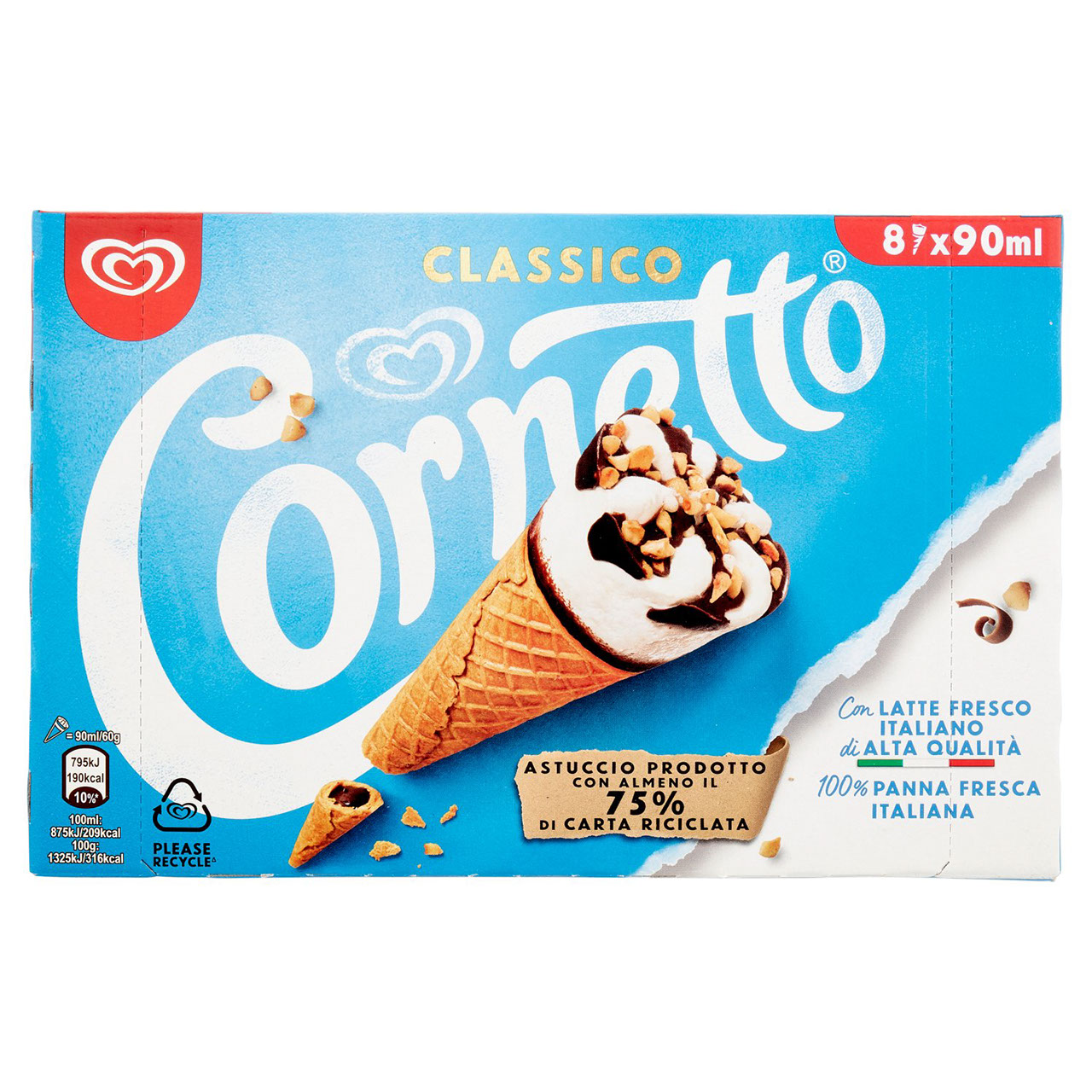 Cornetto Classico 8 x 60 g