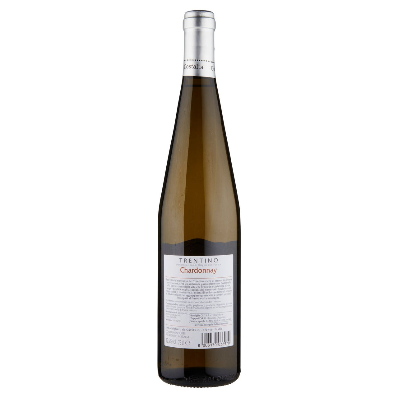 COSTALTA Trentino DOC Chardonnay 75 cl