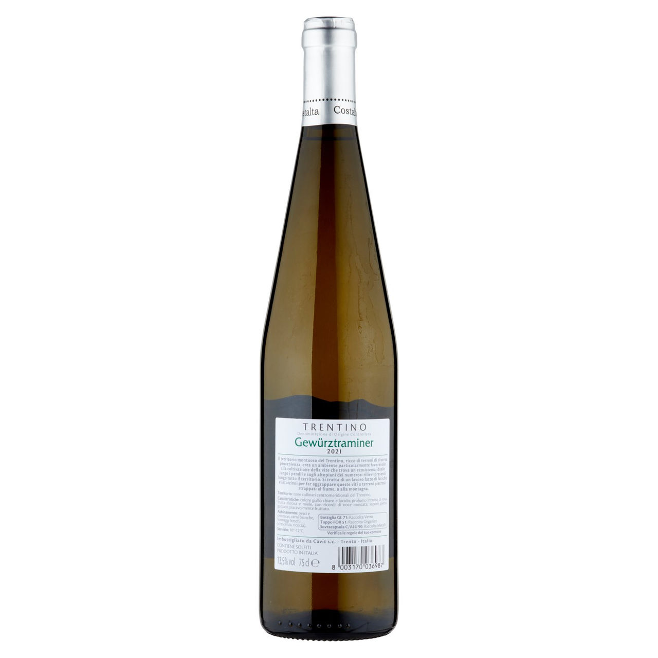 COSTALTA Trentino DOC Gewürztraminer 75 cl