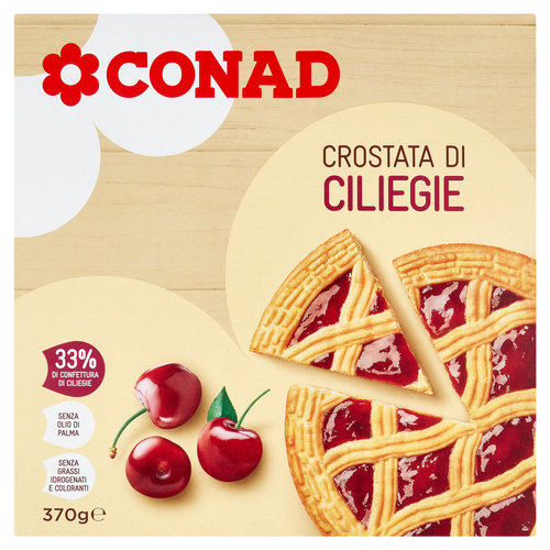 Crostata di ciliegie 370g Conad