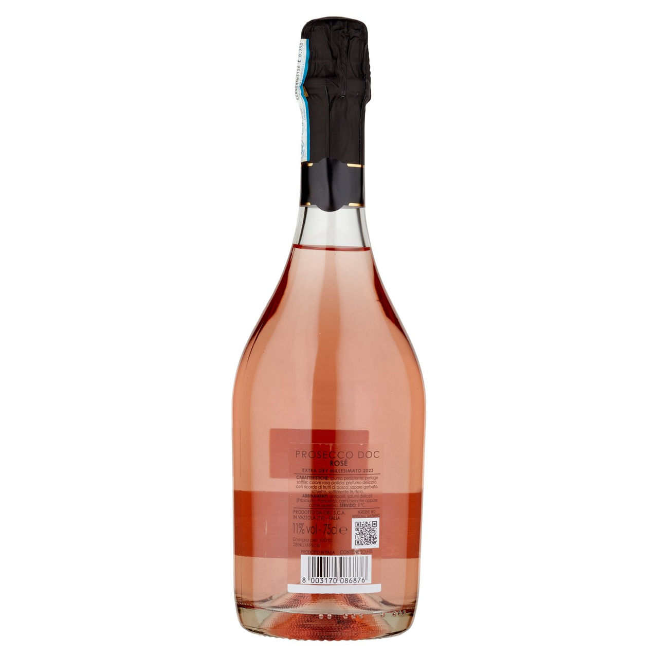 DAME TERVISE Prosecco DOC Rosé Extra Dry Millesimato 75 cl