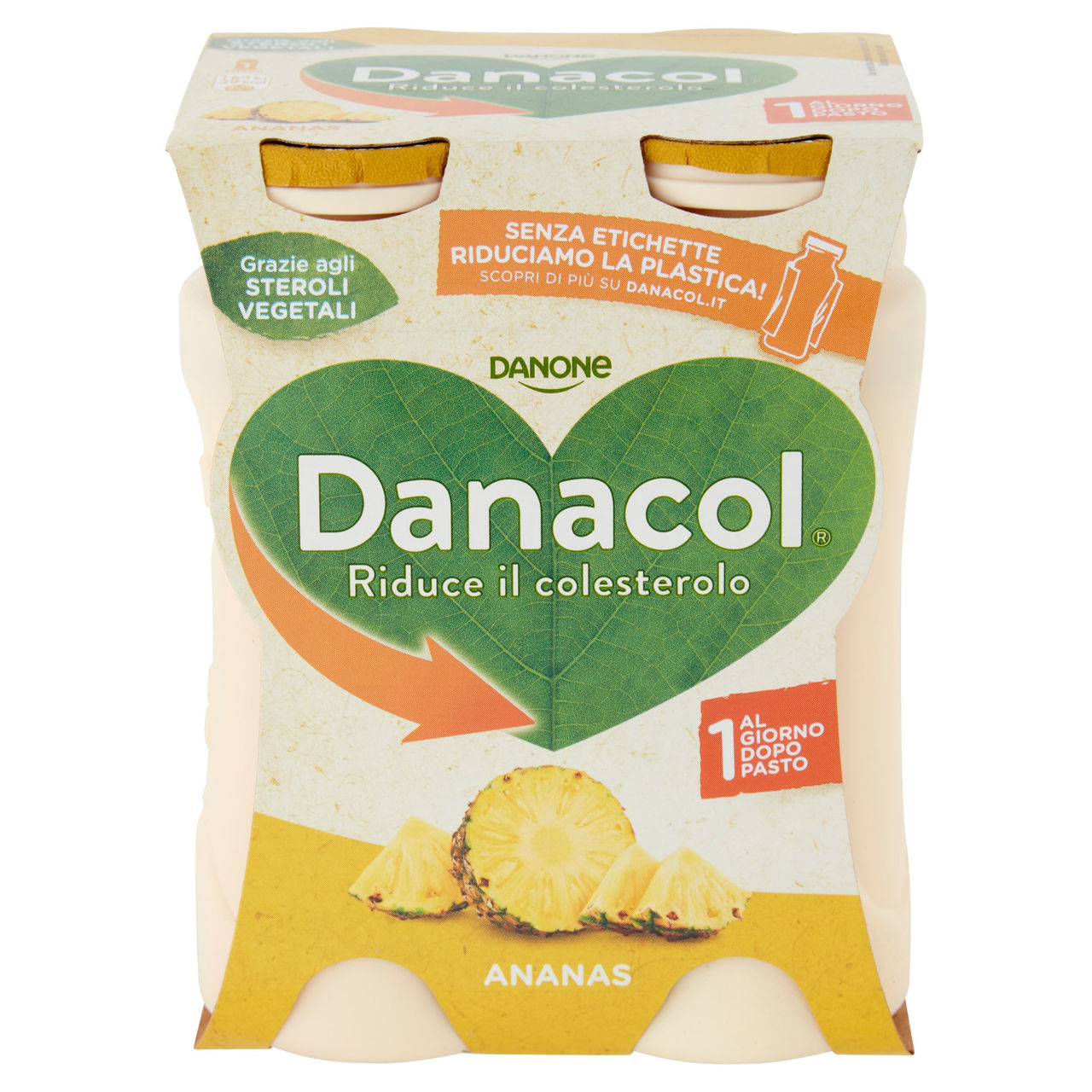 Danacol Ananas 4 x 100 g in vendita online