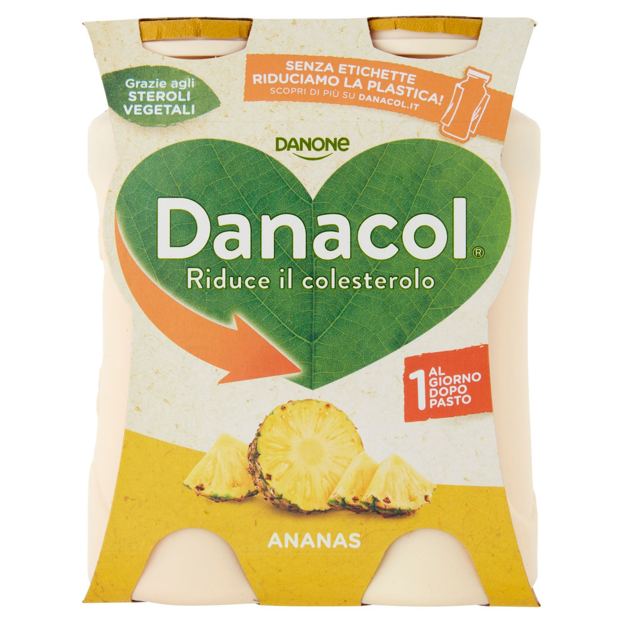 Danacol Ananas 4 x 100 g in vendita online