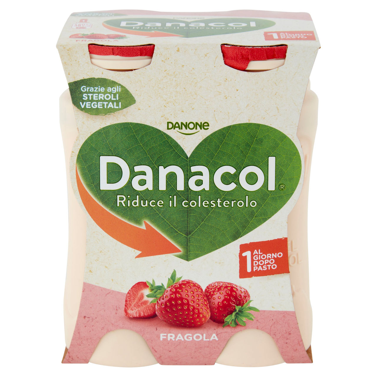 Danacol Fragola 4 x 100 g