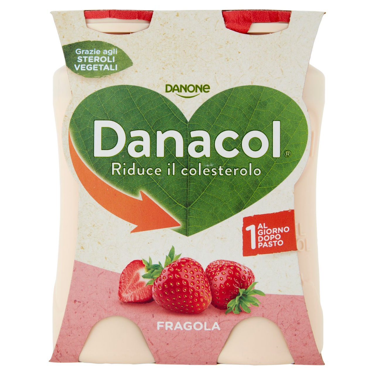 Danacol Fragola 4 x 100 g