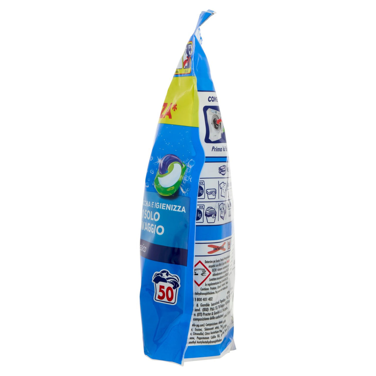 Dash Pods Detersivo Lavatrice In Capsule, Classico, 50 Lavaggi 905 g