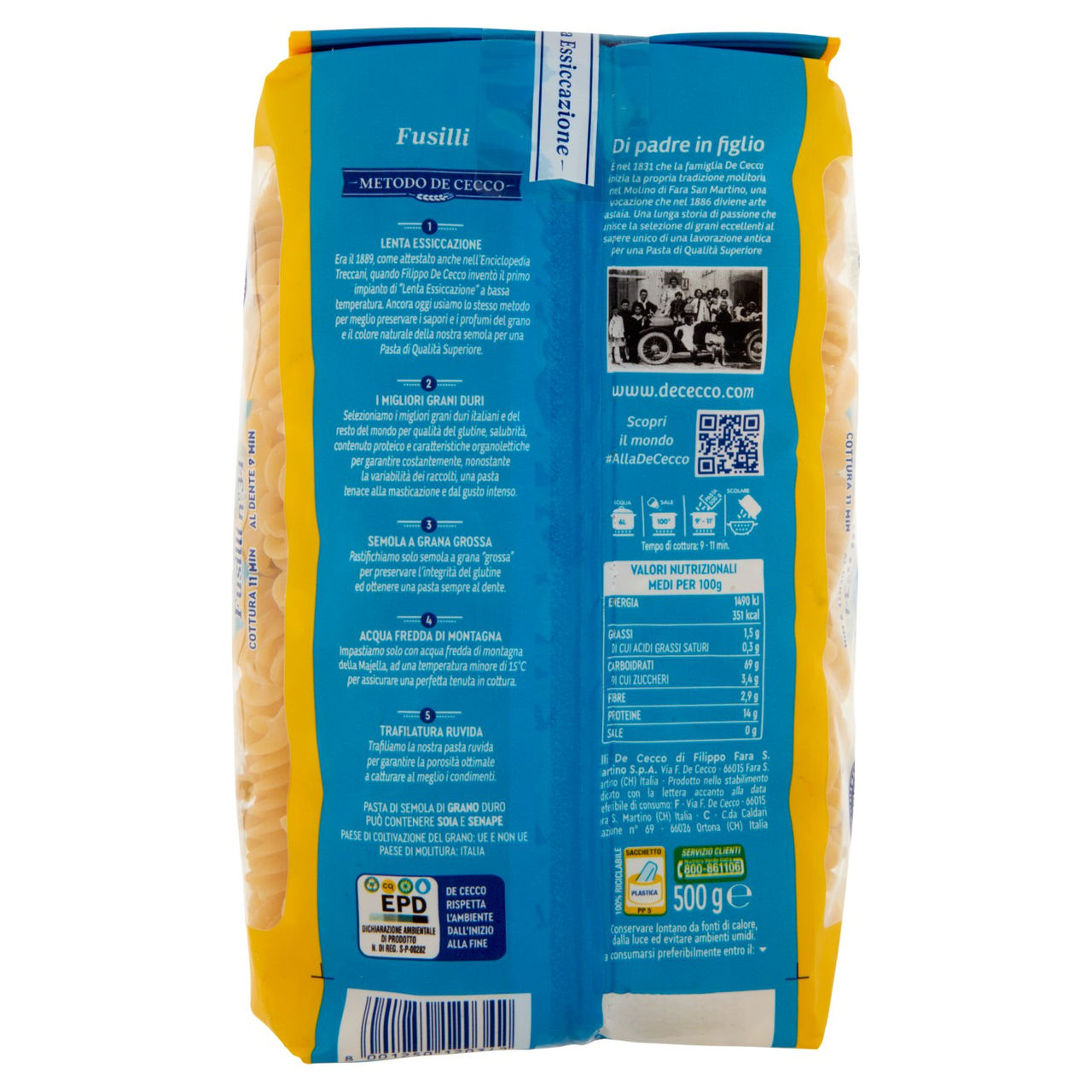 De Cecco Fusilli n°34 500 g