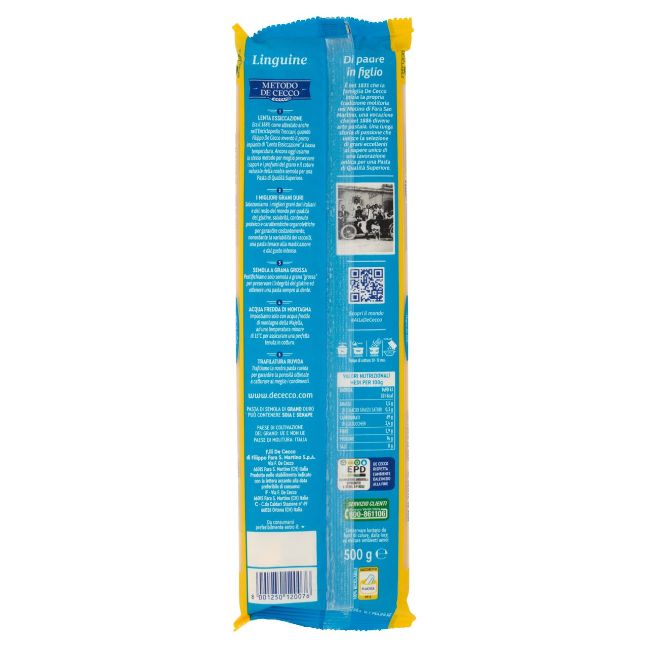 De Cecco Linguine n°7 500 g in vendita online