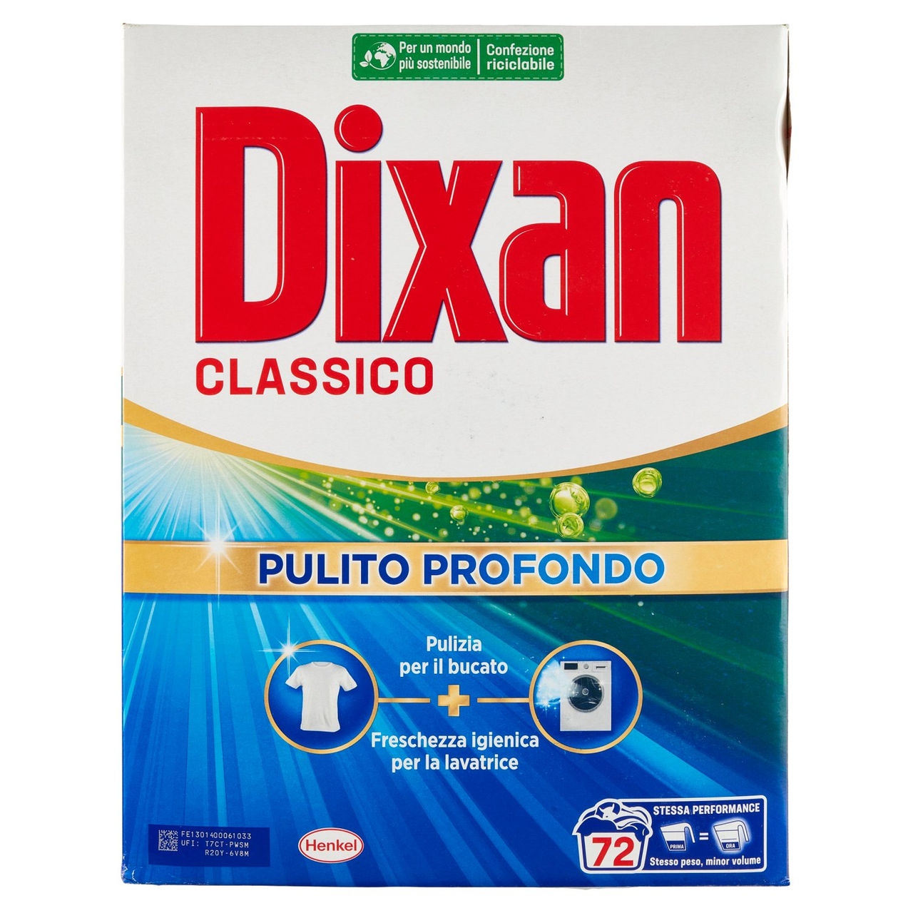 DIXAN Polvere Classico 72 lavaggi 3,960 kg