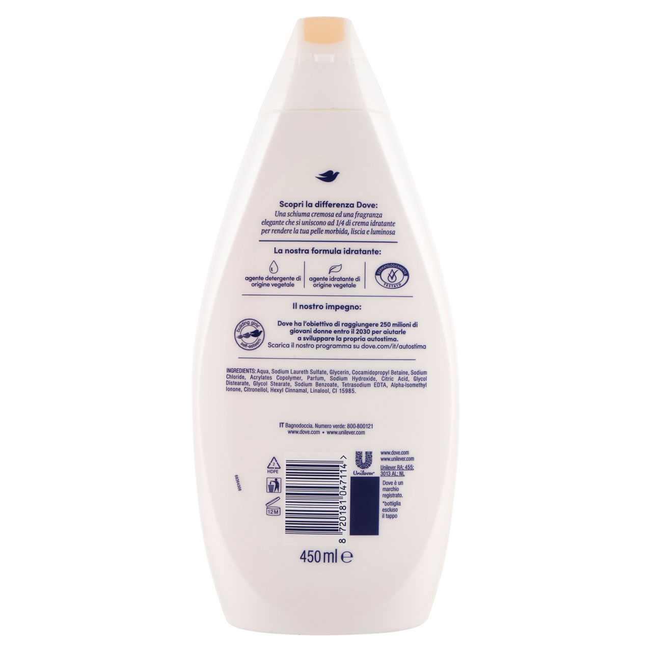 Dove Bagnodoccia Seta Preziosa 450 ml