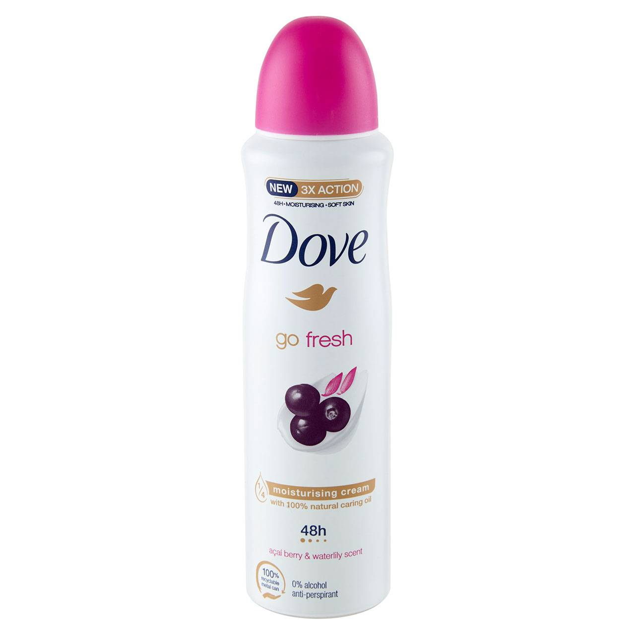 Dove go fresh açaí berry & waterlily scent anti-perspirant 150 ml