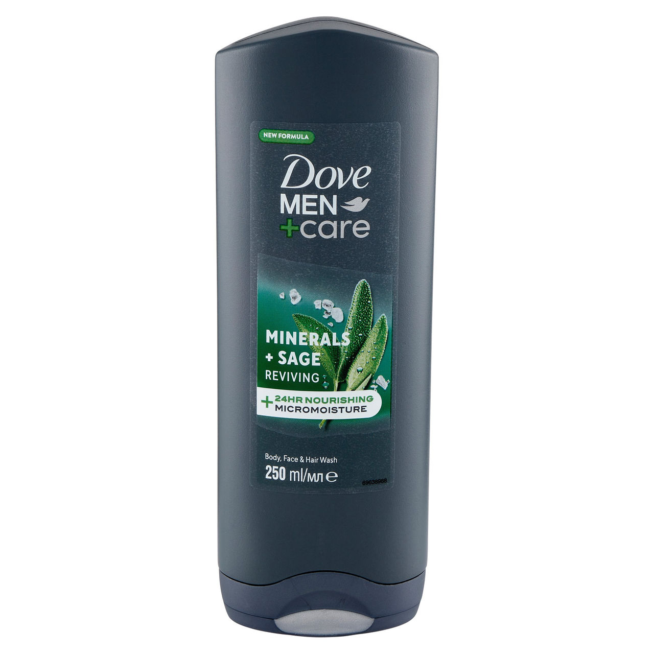 Dove Men Care Mineral   Sage Reviving Body, Face & Hair Wash 250 ml