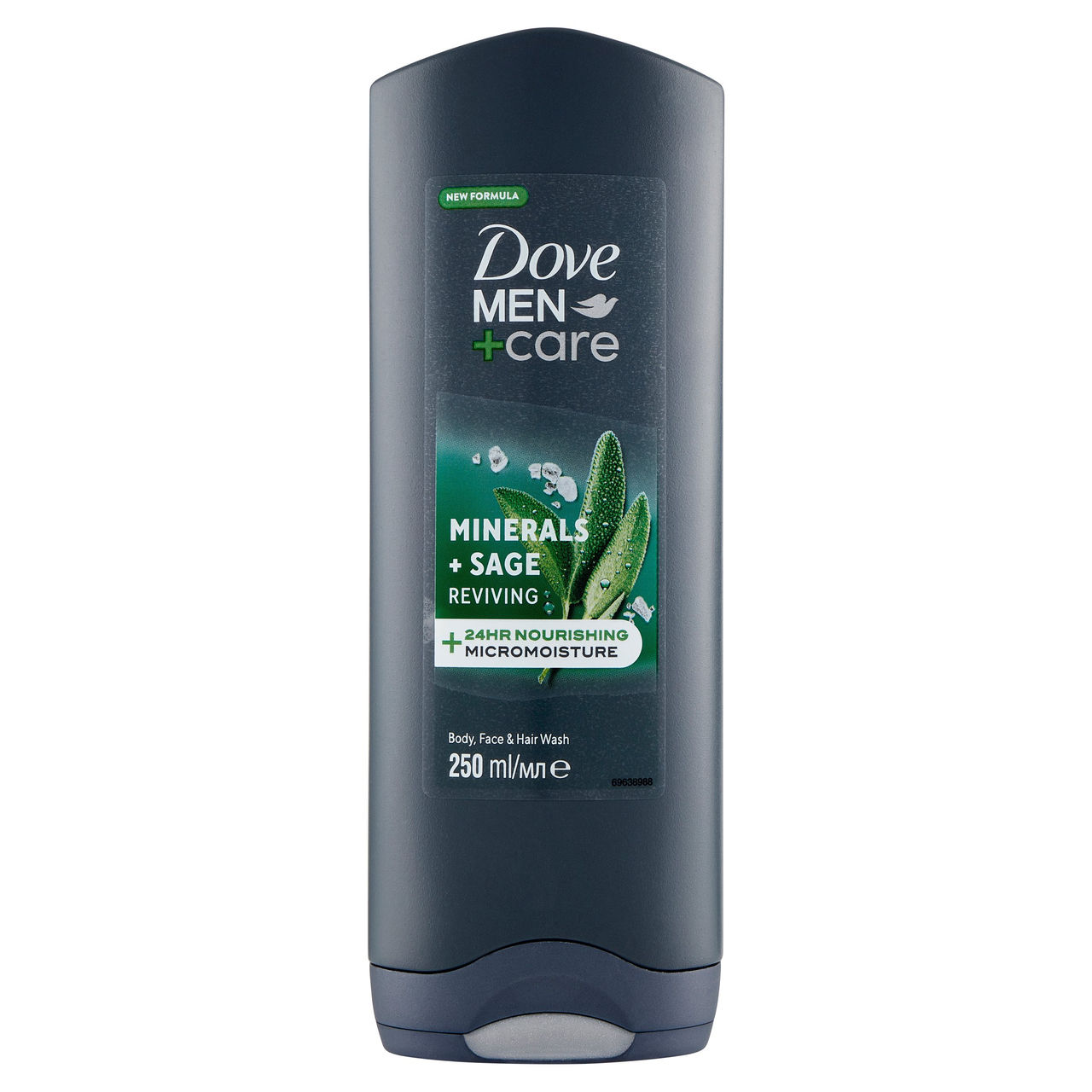 Dove Men Care Mineral   Sage Reviving Body, Face & Hair Wash 250 ml