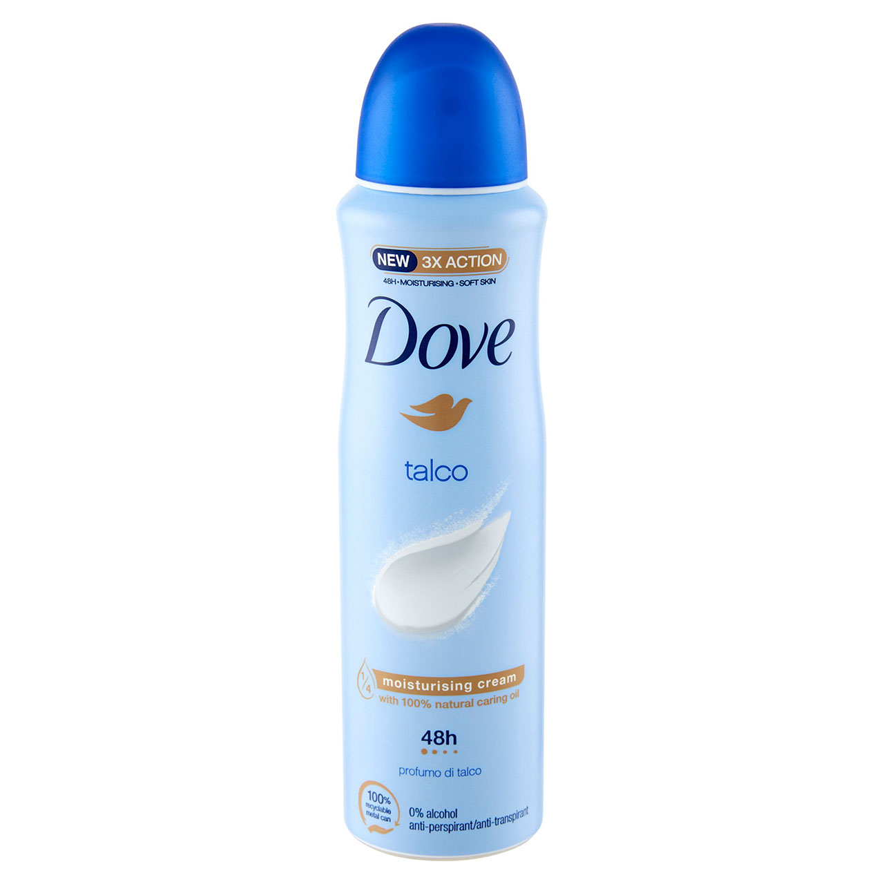 Dove talco profumo di talco anti-perspirant 150 ml